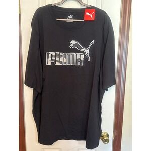 Puma No. 1 Logo Camo‎ Fill Tee Big & Tall T-Shirt Black 4XLT